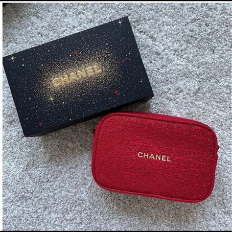 chanel makeup bag gift|chanel cosmetic bag makeup organizers.